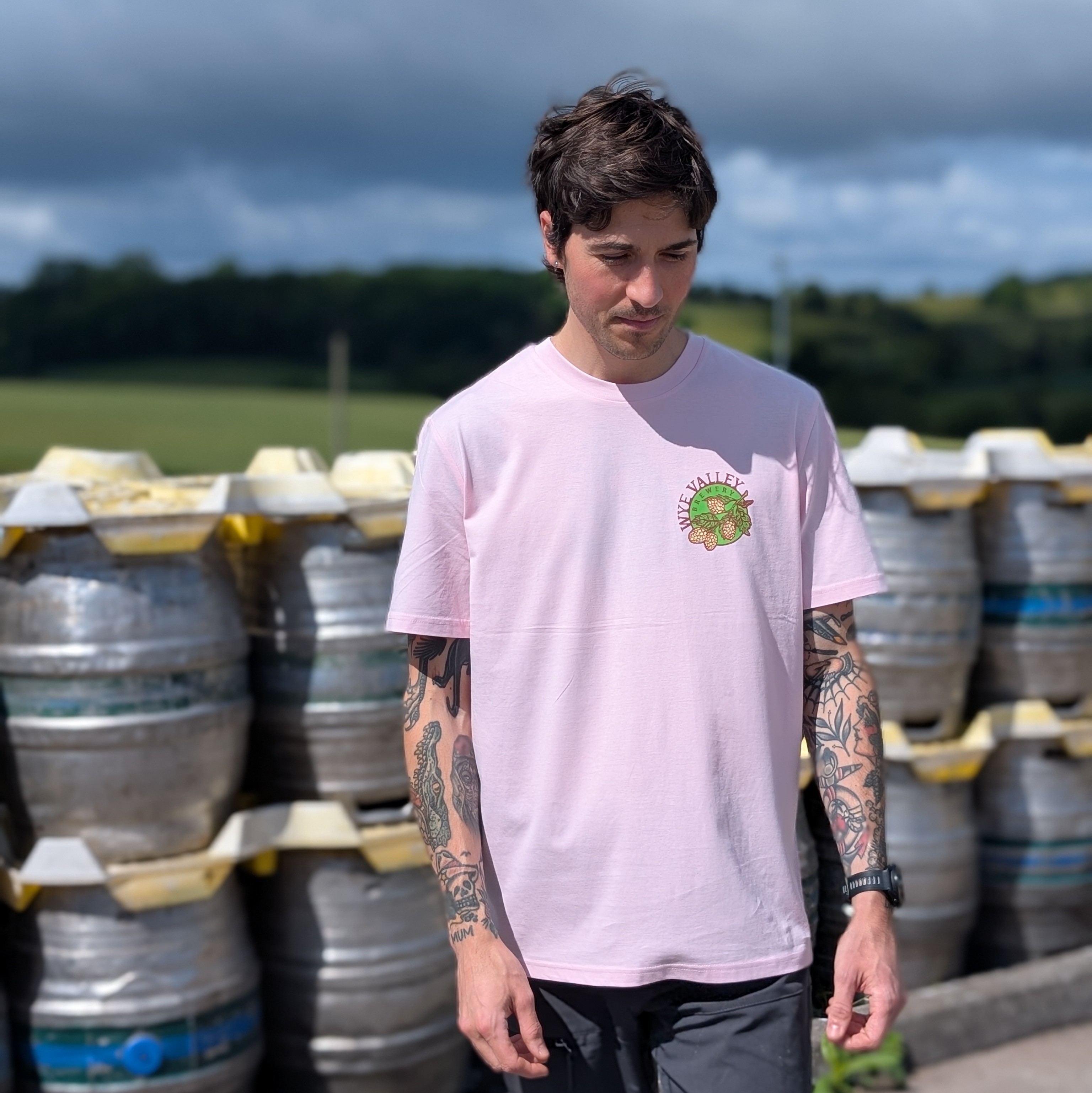 Image of COTTON PINK ILLUSTRATED TEE